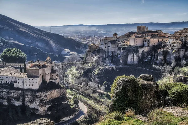 Ciudad Histórica Cuenca España Castilla Mancha Castilla Mancha España Casas — Foto de Stock