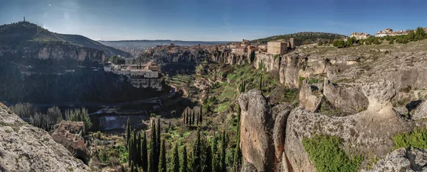 Historische Stad Cuenca Spanje Oude Stad Top Van Rotsachtige Heuvels — Stockfoto