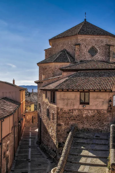 Történelmi Város Cuenca Spanyolország Óváros Sziklás Dombok Tetején Castilla Mancha — Stock Fotó