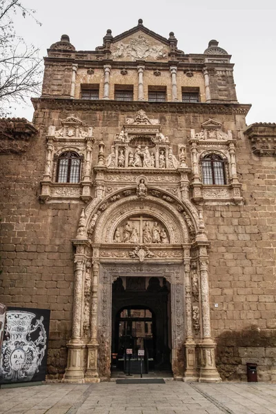 Vista Histórica Ciudad Toledo España Patrimonio Humanidad Unesco Calle Adoquinada — Foto de Stock