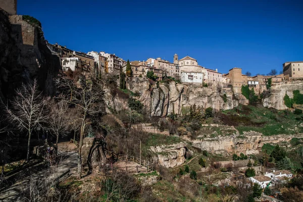 Ciudad Histórica Cuenca España Castilla Mancha Castilla Mancha España Casas — Foto de Stock