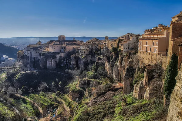 Ciudad Histórica Cuenca España Castilla Mancha Castilla Mancha España Casas — Foto de Stock