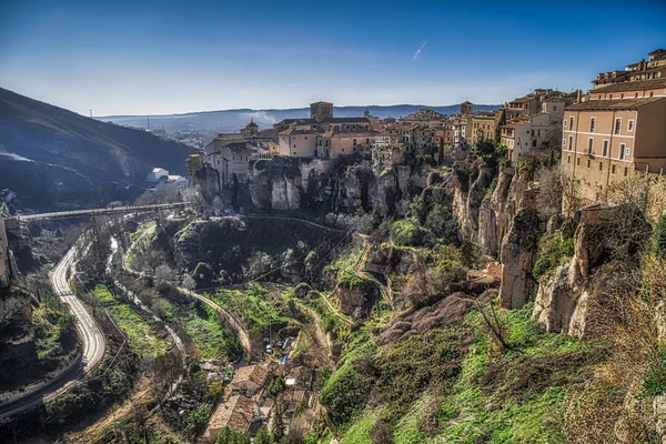 Ciudad Histórica Cuenca España Castilla Mancha Castilla Mancha España Casas — Foto de Stock