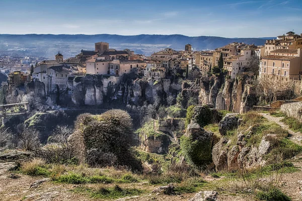 Ciudad Histórica Cuenca España Castilla Mancha Castilla Mancha España Casas — Foto de Stock