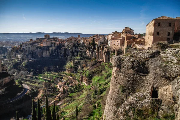 Ciudad Histórica Cuenca España Castilla Mancha Castilla Mancha España Casas — Foto de Stock