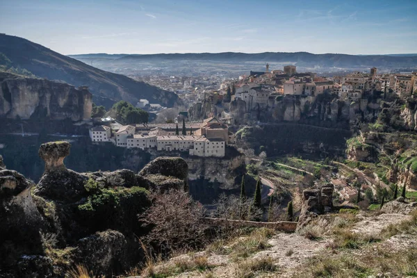 Ciudad Histórica Cuenca España Castilla Mancha Castilla Mancha España Casas — Foto de Stock