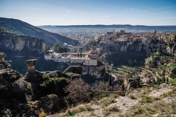 Ciudad Histórica Cuenca España Castilla Mancha Castilla Mancha España Casas — Foto de Stock