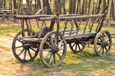 Eski bir at ya da eşek arabası. Yaklaş.