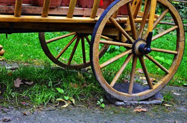 Eski bir at ya da eşek arabası. Yaklaş.