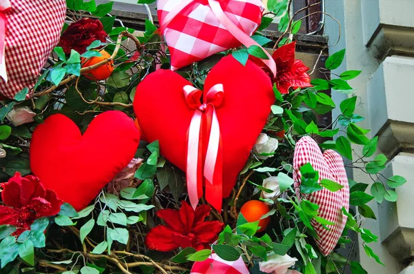 Der Valentinstag und sein Herzenssymbol. — Stockfoto