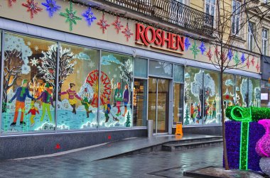 Lviv 'deki Roshen mağazası.