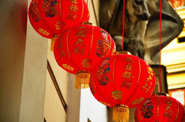 Chinese new year lanterns . clipart