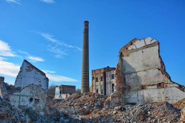 Güçlü bir depremin yol açtığı yıkım.
