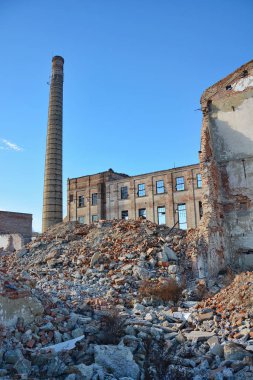 Güçlü bir depremin yol açtığı yıkım.