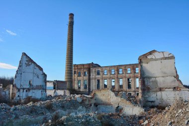 Güçlü bir depremin yol açtığı yıkım.