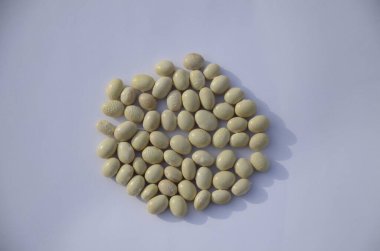 Toptan beyaz fasulyeler.