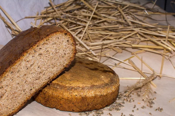 Естественный Ржаной Хлеб Технология Производства Дрожжей — стоковое фото