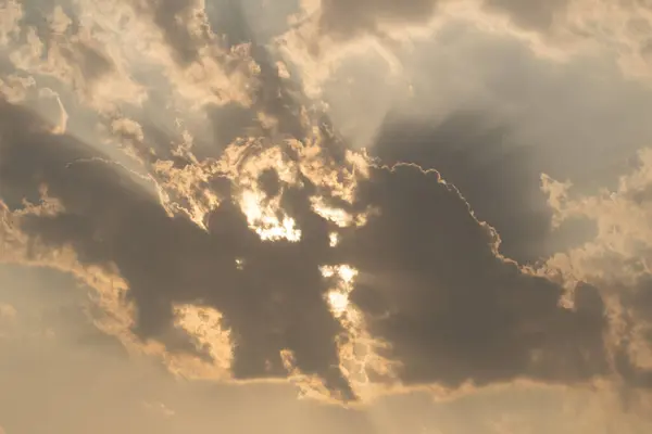 Clouds Sun Blue Pink Background — Stock Photo, Image