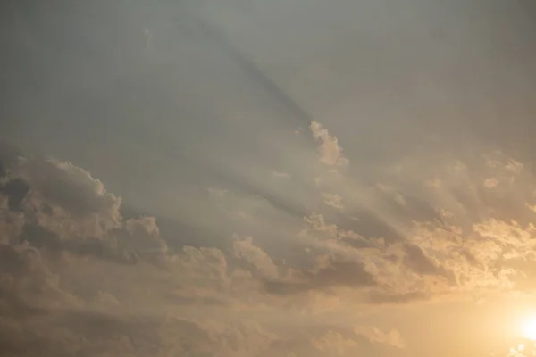 Clouds Sun Blue Light Pink Background — Stock Photo, Image