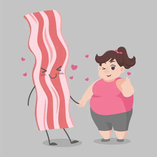 bacon girl Sicks in bacon