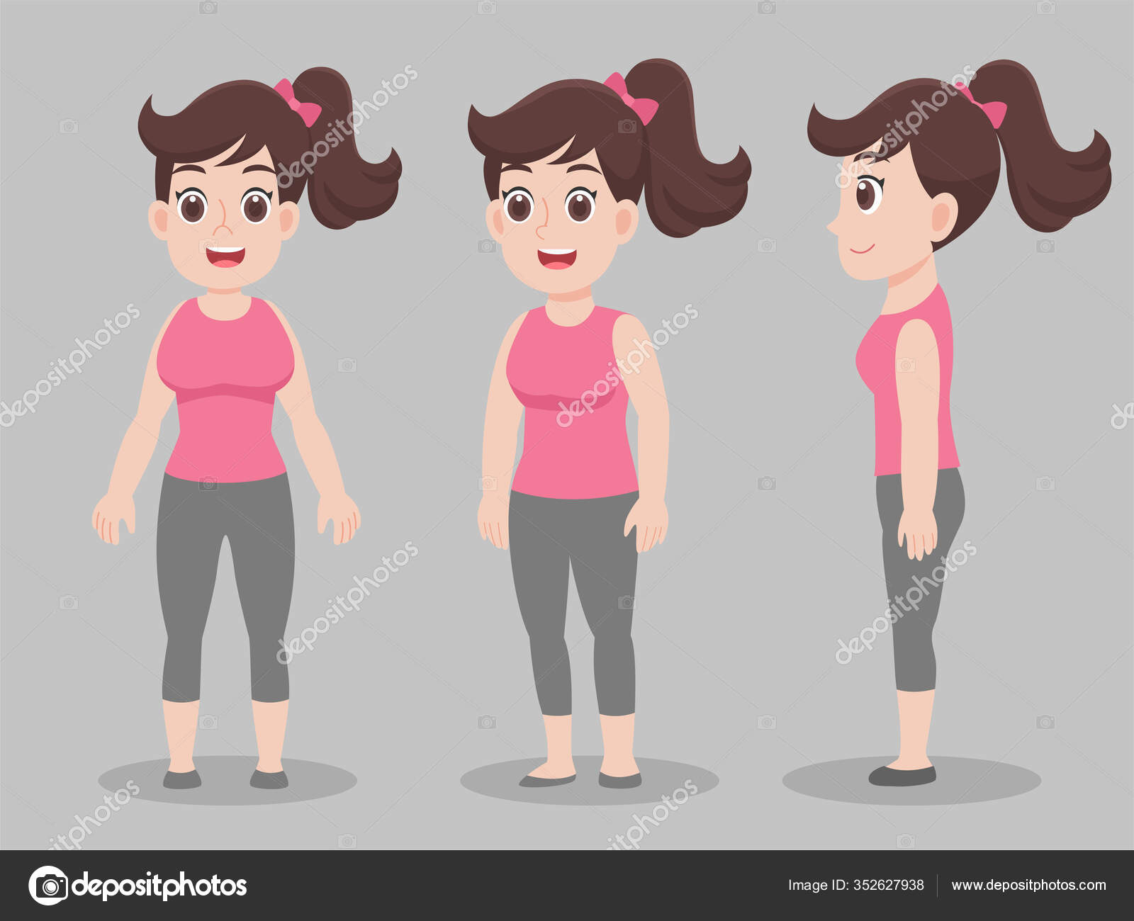 Set Of Character Man Cartoon Concept Character Pose Front Side Turn Around  For Character Animation Flat Vector Design. Royalty Free SVG, Cliparts,  Vectors, and Stock Illustration. Image 143376650.