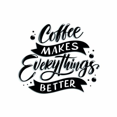 Elle çizilmiş harflerle vektör illüstrasyonu. 