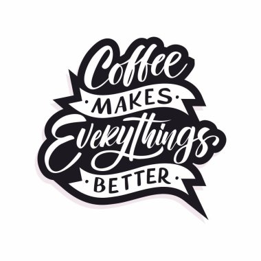 Elle çizilmiş harflerle vektör illüstrasyonu. 