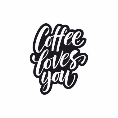 Elle çizilmiş harflerle vektör illüstrasyonu. 