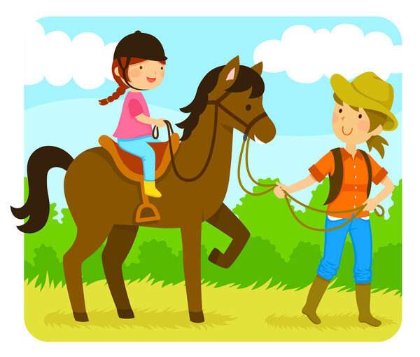 horse riding lesson
