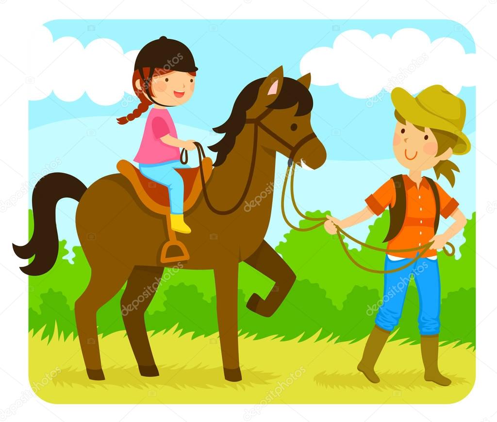 horse riding lesson