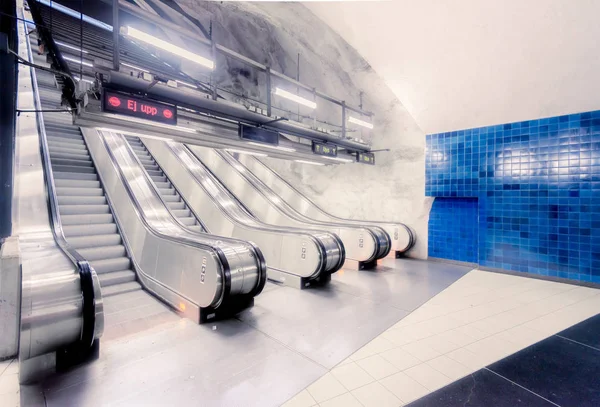 Metro station van Stockholm, Zweden, Europa — Stockfoto