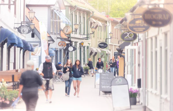 Straat in de stad van Sigtuna, Zweden, Europa. — Stockfoto