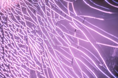 Kırık cam yüzey çatlaklar