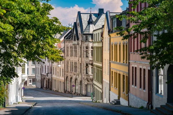 Stary widok na miasto Ålesund. Norwegia, Skandynawii, Europie — Zdjęcie stockowe