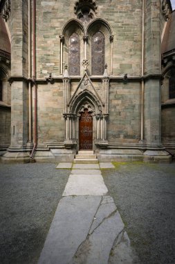 Trondheim, Norveç'te eski Katedrali cephe.