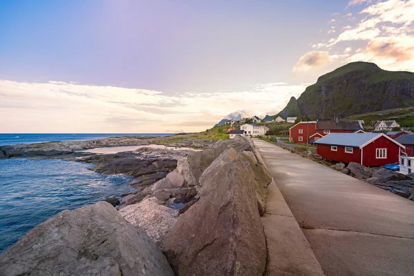 Köy Lofoten Adaları Norveç, Europe — Stok fotoğraf