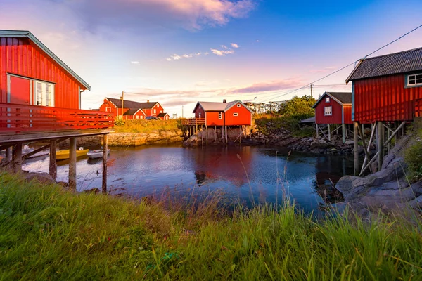 Köy Lofoten Adaları Norveç, Europe — Stok fotoğraf