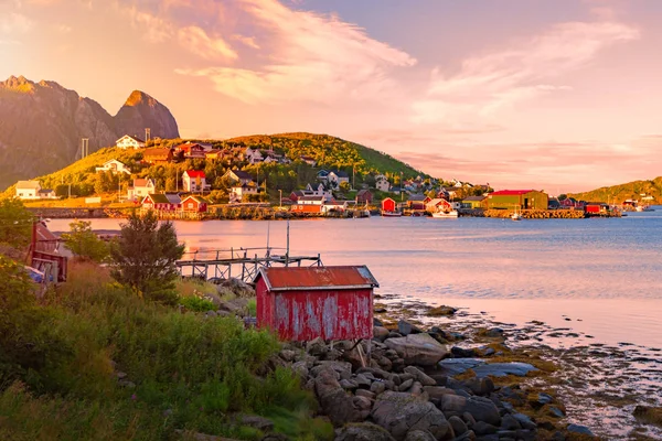 Köy Lofoten Adaları Norveç, Europe — Stok fotoğraf