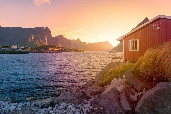 Köy Lofoten Adaları Norveç, Europe — Stok fotoğraf