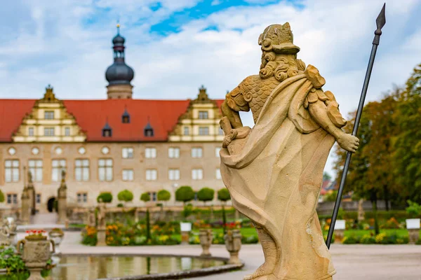 Vista Del Palacio Weikersheim Del Siglo Xii Schloss Weikersheim Palacio — Foto de Stock