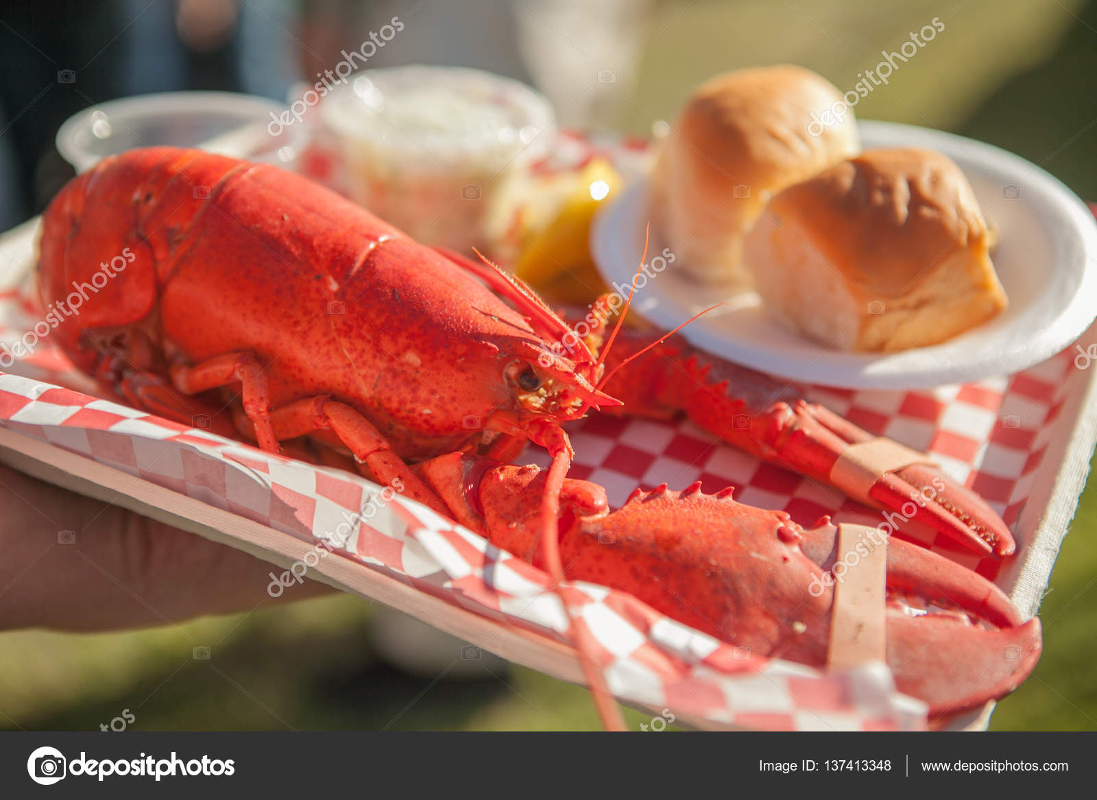 Huge street pots for boiling lobsters Stock Photo by ©Milazed 137413348