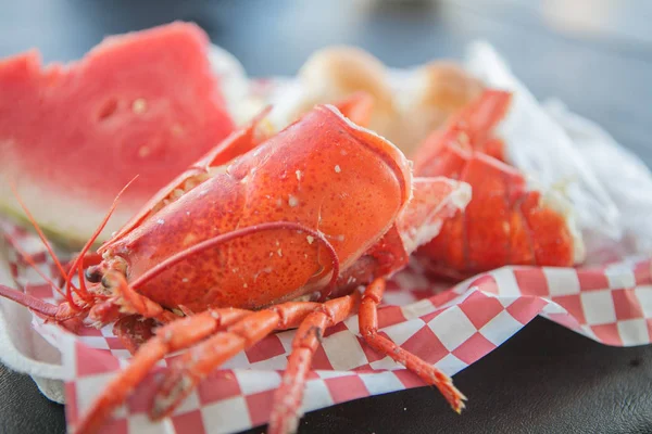 Huge street pots for boiling lobsters — Stock Photo, Image