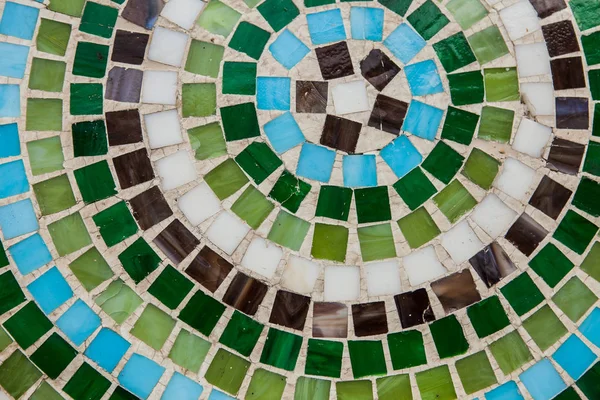 Azulejos de mosaico verde y marrón pisos o paredes — Foto de Stock