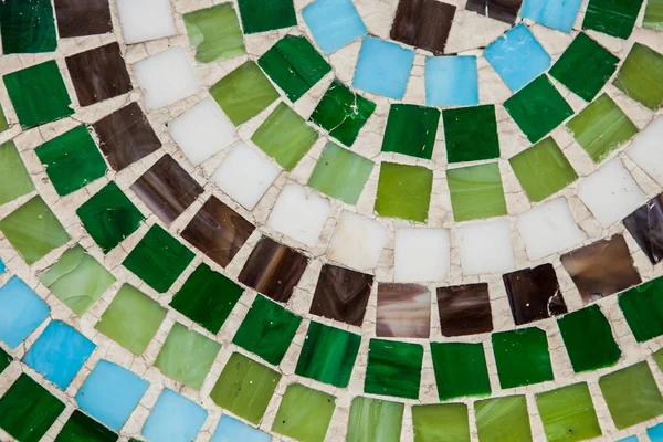 Pisos de mosaico de azulejos de colores o paredes. antecedentes — Foto de Stock