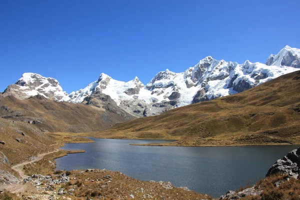 Lago Cordillera Los Andes Peru — Fotografia de Stock