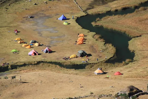 Campamento Cordillera Los Andes Perú — Foto de Stock