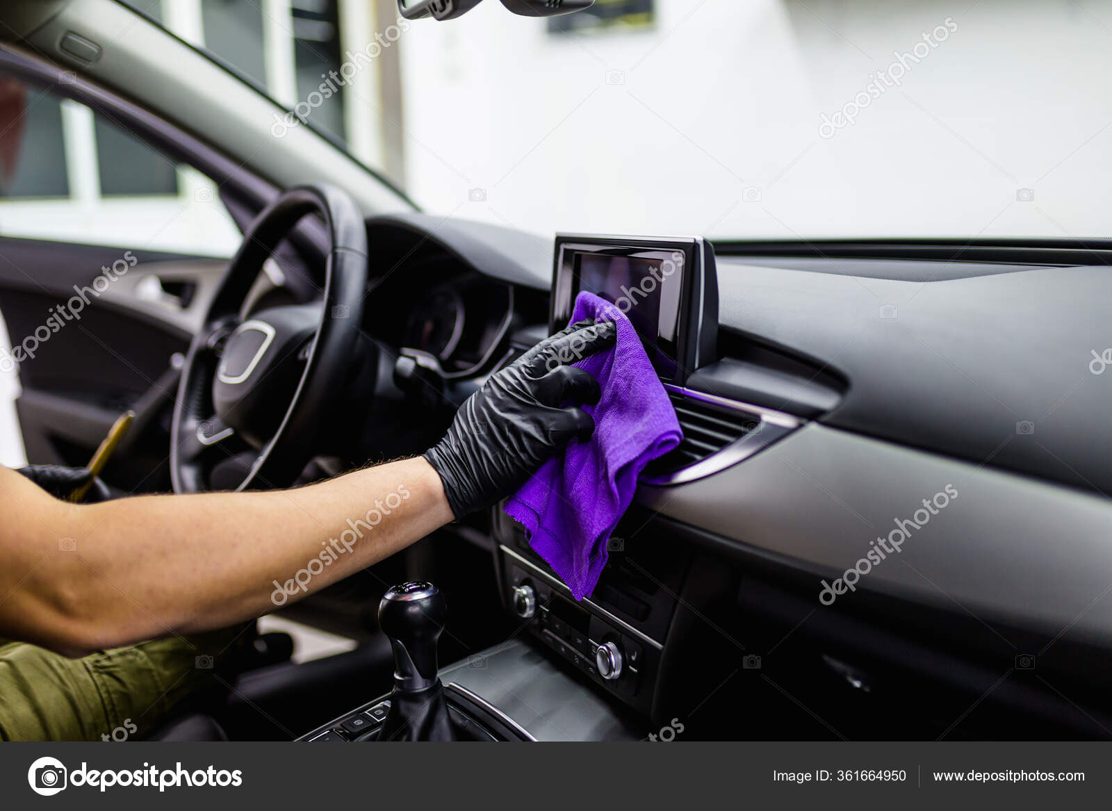 Man Cleaning Car Interior Car Detailing Valeting Concept Selective Focus  Stock Photo by ©nenadovicphoto@gmail.com 310865692