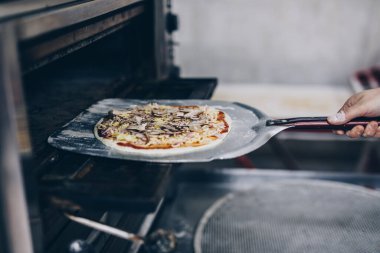 Pizza hazırlama ya da hazırlama işlemini kapat 