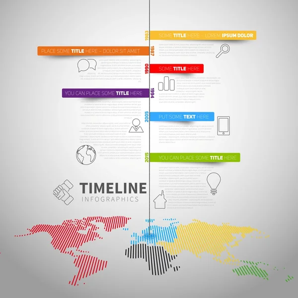 Modelo de relatório de cronograma infográfico — Vetor de Stock