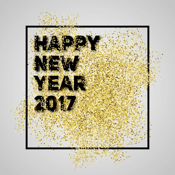 Tarjeta de felicitación Año Nuevo 2017 — Vector de stock